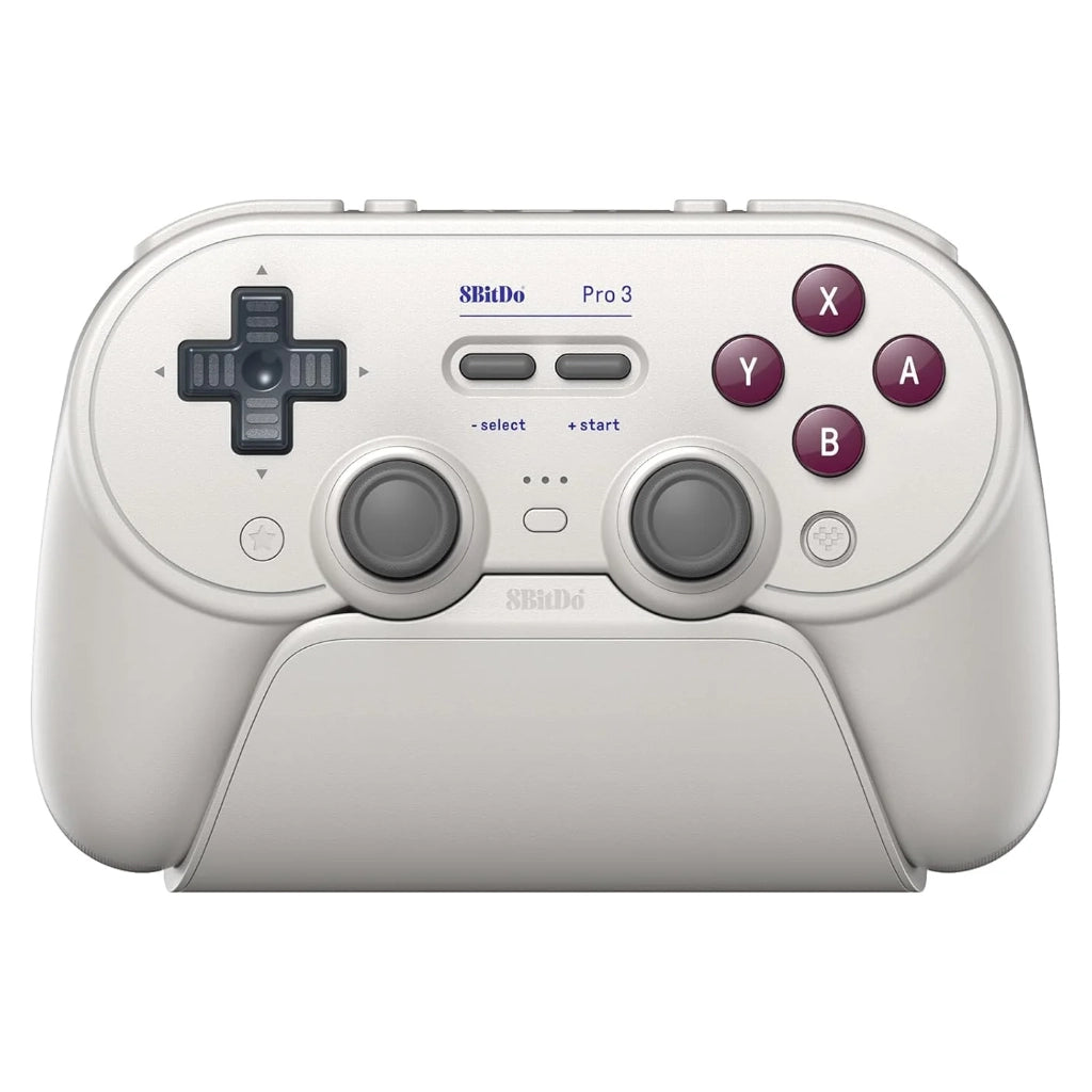 Control Inalámbrico 8BitDo Pro 3 G Classic con Base de Carga para Nintendo Switch 1 y 2, PC y más