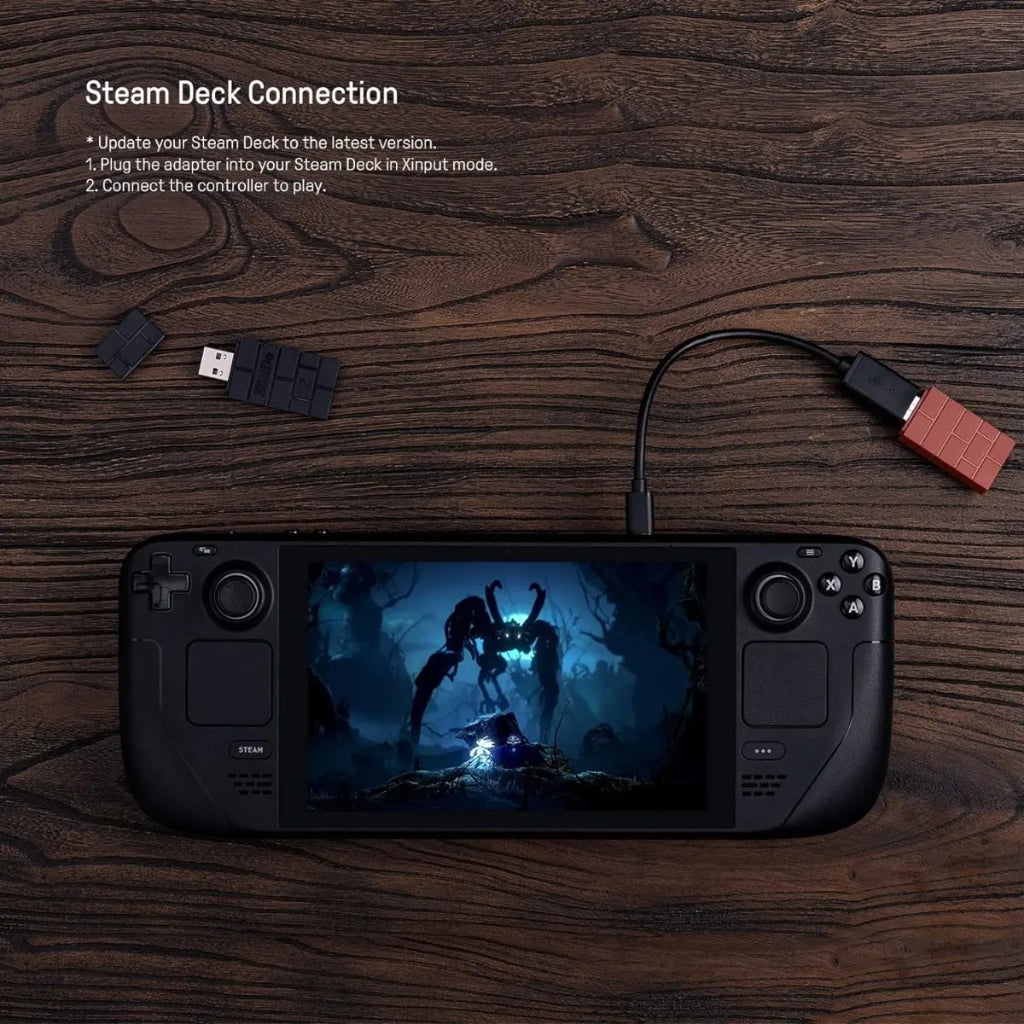 Adaptador Inalámbrico 8BitDo USB Adapter 2 para Nintendo Switch, Switch 2, PC, Playstation, XBOX Color Red