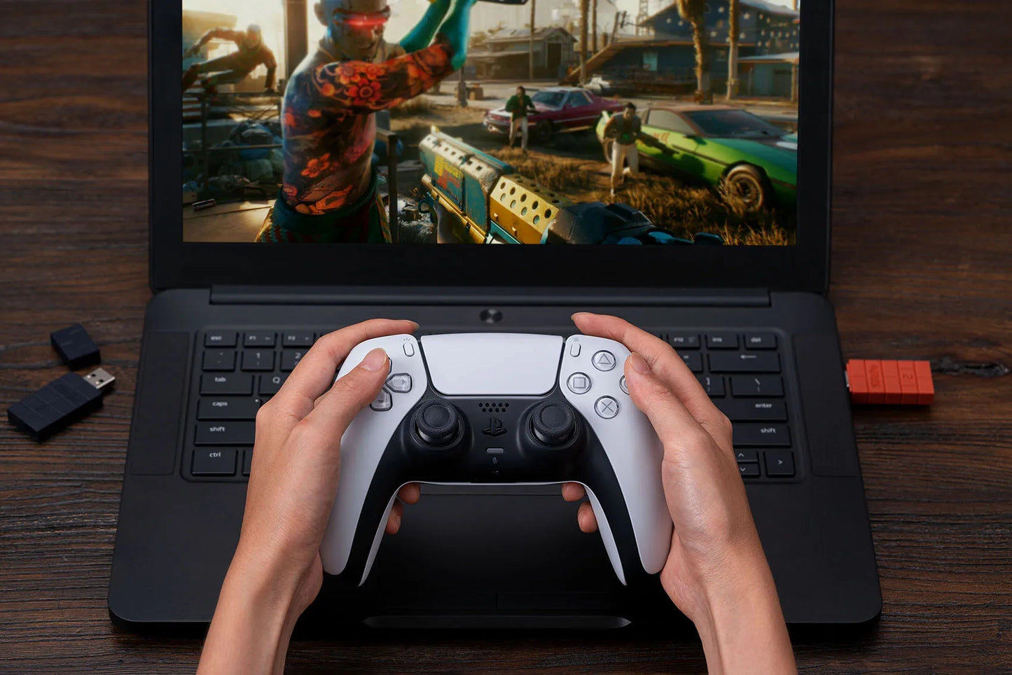 Adaptador Inalámbrico 8BitDo USB Adapter 2 para Nintendo Switch, Switch 2, PC, Playstation, XBOX Color Negro