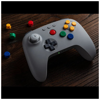 Control Inalámbrico 8BitDo 64 Bluetooth Hall Effect para Switch, Switch 2, PC y Analogue3D