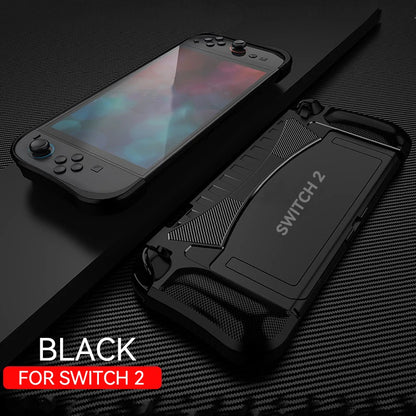 Funda Protectora para Nintendo Switch 2 con Grip Ergonómico y Almacenamiento para Juegos