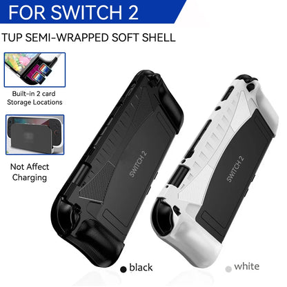Funda Protectora para Nintendo Switch 2 con Grip Ergonómico y Almacenamiento para Juegos