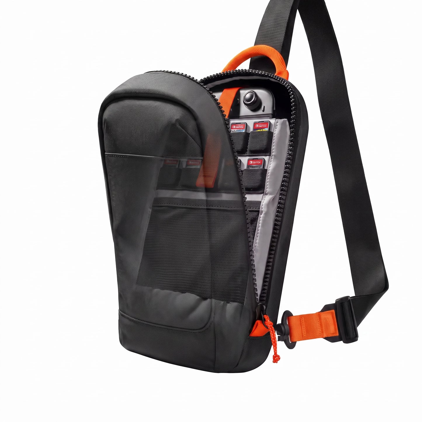 Bolso Bandolero Urbano para Nintendo Switch 2 y Accesorios Color Negro