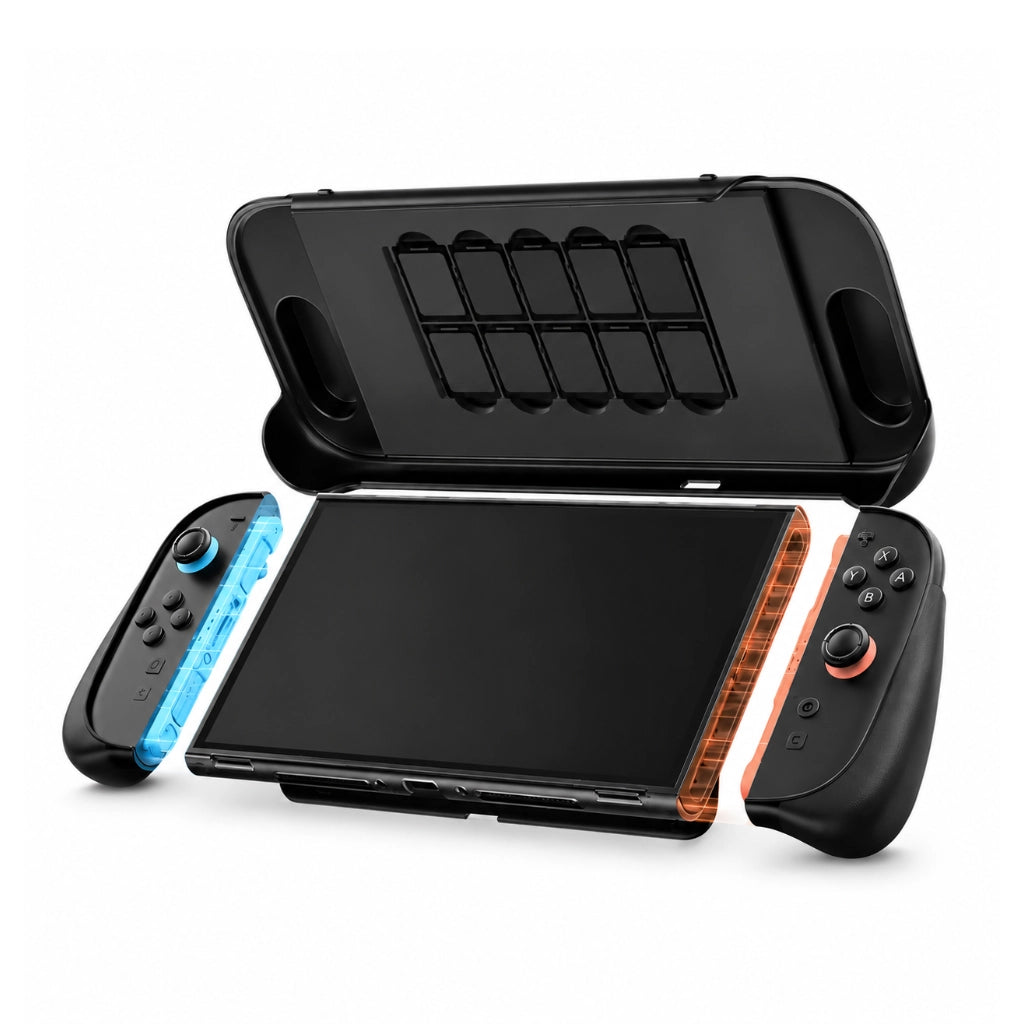 Funda Protectora JSAUX para Nintendo Switch 2 con Cubierta Frontal y Espacio para 10 Juegos